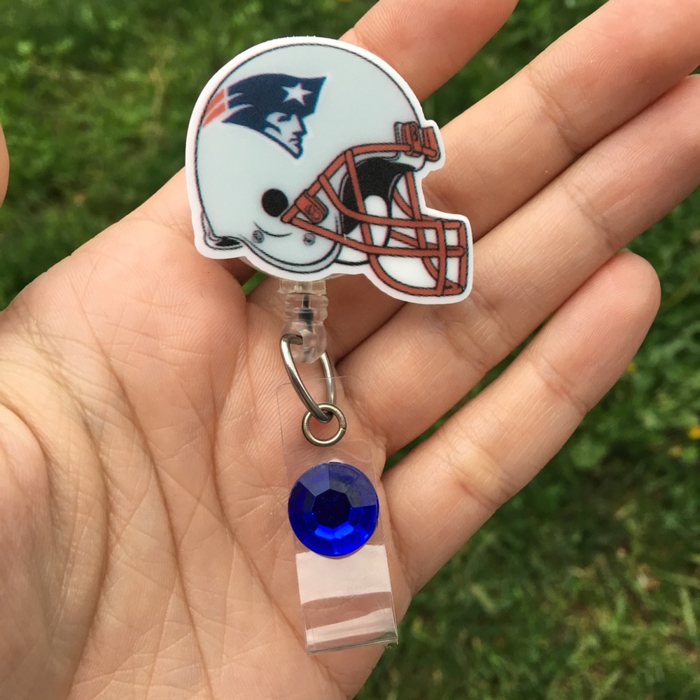 Patriots Football Team Retractable Badge Holder